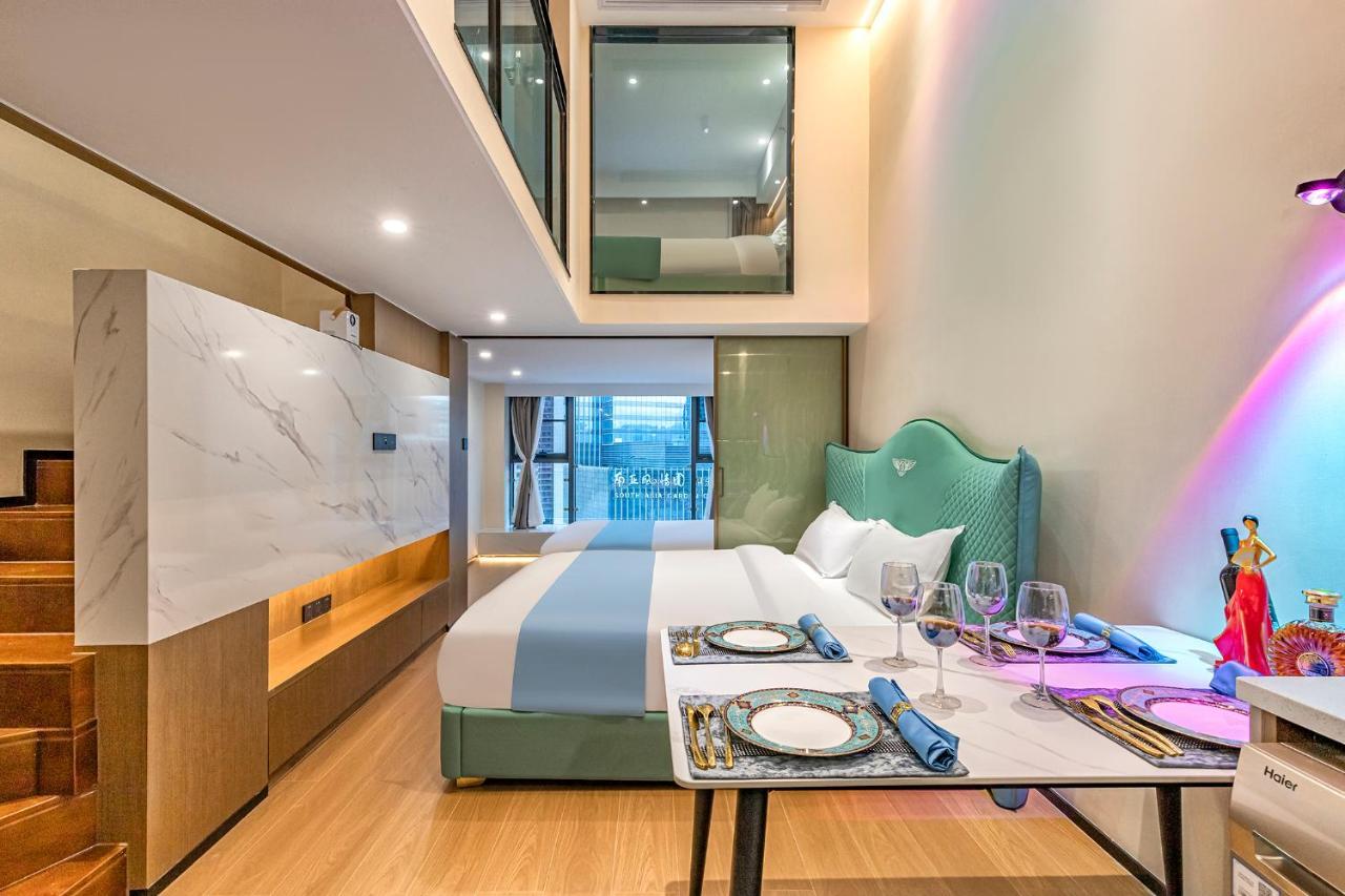 Kunming Dianchi Mideel International Apartment - South Asian Style Fuhai Metro Bagian luar foto